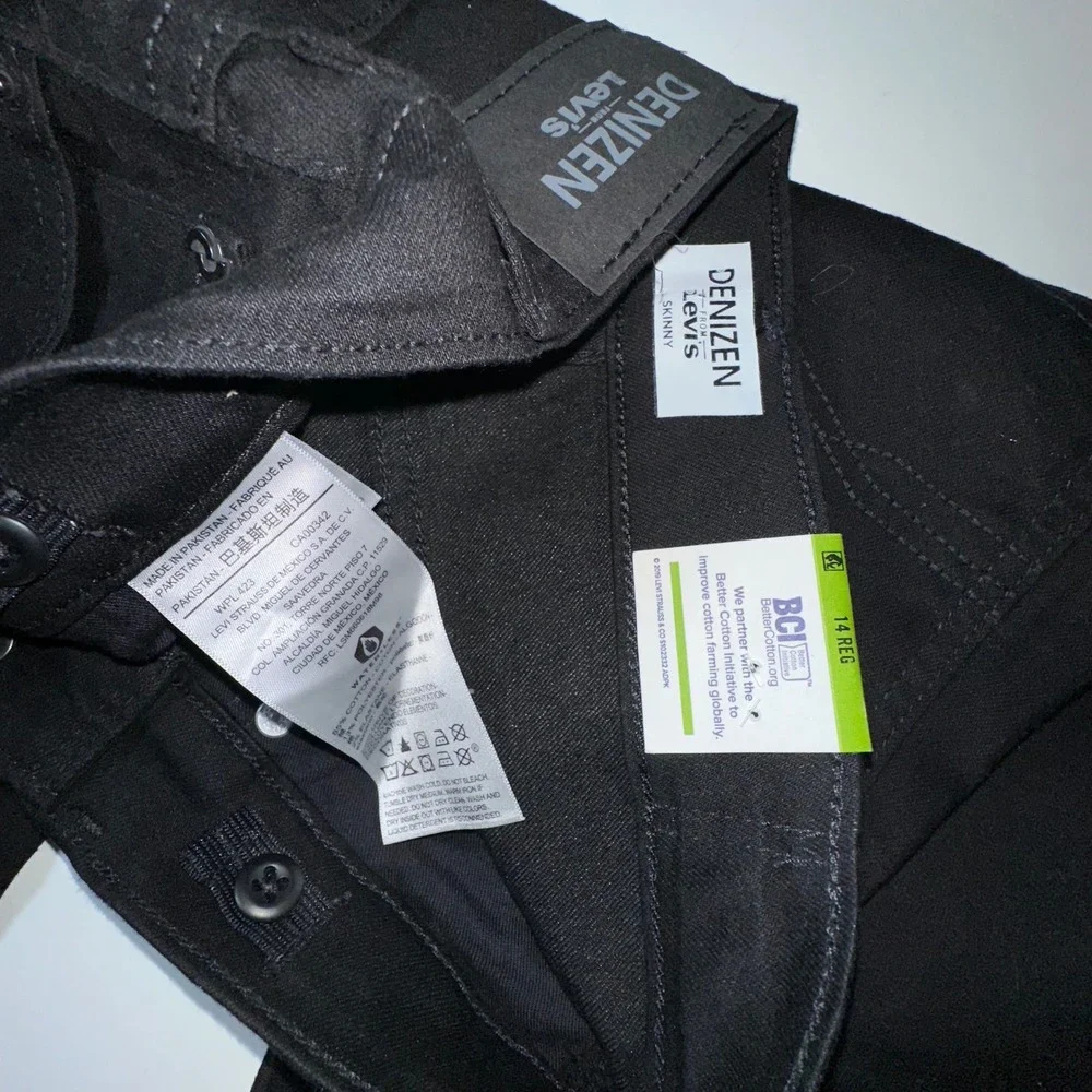 Denizen Levi's Boys' 14 Reg Skinny Black Jeans - Flex Slim Fit School New‎